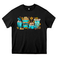 Black truck coffee cups Heavy Core Tee - texasbilliewilder