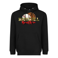 Black baseball brother Heavyweight Hoodie - BundleAndBundleShop