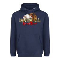 Navy baseball brother Heavyweight Hoodie - BundleAndBundleShop