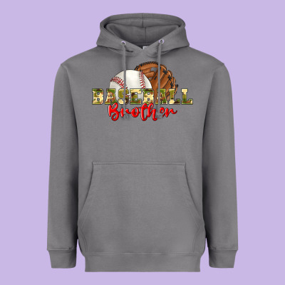 Baseball Brother Heavyweight Hoodie Designed By Bundleandbundleshop