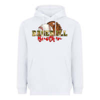 White baseball brother Heavyweight Hoodie - BundleAndBundleShop