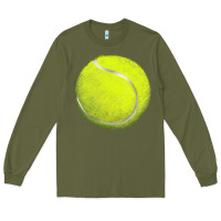 Army Green tennis bal Long Sleeve Tee - BarkalooDesign