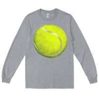 Heather Grey tennis bal Long Sleeve Tee - BarkalooDesign