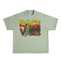 Oil Green race vibes Urban Heavy Tee - AdoDesignShop