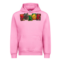 Fuchsia Pink peace juneteenth Urban Hoodie - CowGirlArtShop