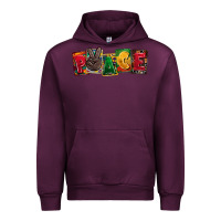 Mauve Wine peace juneteenth Urban Hoodie - CowGirlArtShop