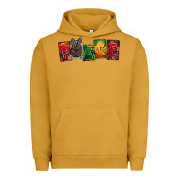 Pigment Peanut Butter peace juneteenth Urban Hoodie - CowGirlArtShop