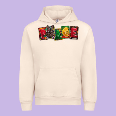 Peace Juneteenth Urban Hoodie Designed By Cowgirlartshop