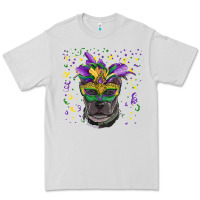 Dove Grey mardi gras  mask pitbull Premium Tee - RanaPortraitStore