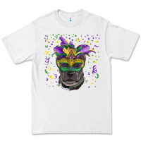 White mardi gras  mask pitbull Premium Tee - RanaPortraitStore