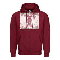 Burgundy besties Zipper Hoodie - MaliasSmallBusiness
