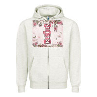 Oatmeal Heather besties Zipper Hoodie - MaliasSmallBusiness