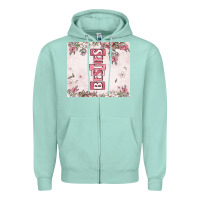 Seafoam besties Zipper Hoodie - MaliasSmallBusiness