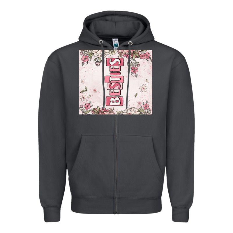 Besties Zipper Hoodie by MaliasSmallBusiness | Teevron