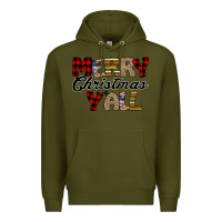 Army Green Merry Christmas Y'all Premium Hoodie - Bettercallsaul