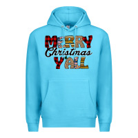 Ocean Blue Merry Christmas Y'all Premium Hoodie - Bettercallsaul