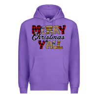 Purple Merry Christmas Y'all Premium Hoodie - Bettercallsaul