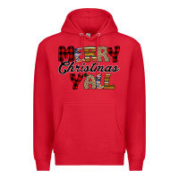 Red Merry Christmas Y'all Premium Hoodie - Bettercallsaul