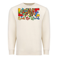 Sandshell love needs no words Premium Sweatshirt - LillyAllenDesigns