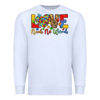 White love needs no words Premium Sweatshirt - LillyAllenDesigns