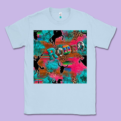 Western Rodeo Seamless Classic Tee Designed By Artiststas