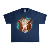Navy hareford leopard gemstone Urban Heavy Tee - JahusDesignShop