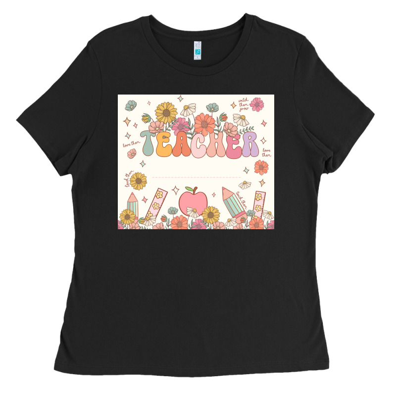 Teacher Custom Name Ladies Tee by JahusDesignShop | Teevron