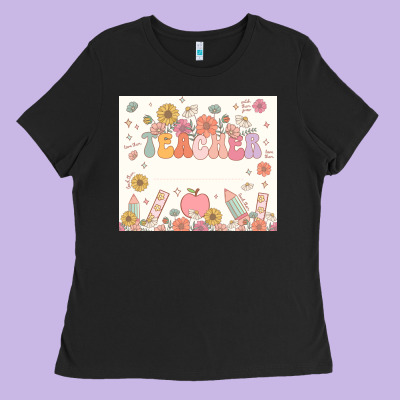 Teacher Custom Name Ladies Tee Designed By Jahusdesignshop