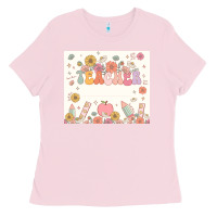 Bubblegum Pink teacher custom name Ladies Tee - JahusDesignShop