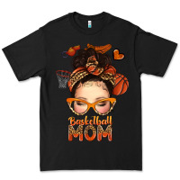 Black basketball messy bun mom Premium Tee - texasbilliewilder