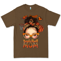 Cacao basketball messy bun mom Premium Tee - texasbilliewilder
