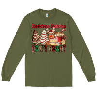 Army Green Christmas Calories don't count Christmas tree cake Long Sleeve Tee - Jasminsmagicworld
