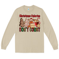 Mushroom Christmas Calories don't count Christmas tree cake Long Sleeve Tee - Jasminsmagicworld