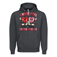 Smoke i hate you less than other people Zipper Hoodie - MaliasSmallBusiness
