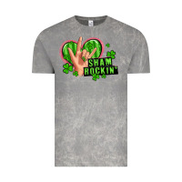 Shamrockin' Rock N Roll Female Hand Vintage Tee | Teevron