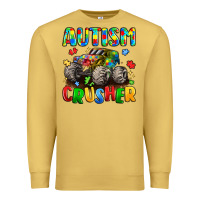 Antique Gold autism crusher Premium Sweatshirt - LillyAllenDesigns