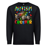 Black autism crusher Premium Sweatshirt - LillyAllenDesigns