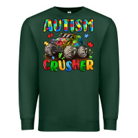 Sports Green autism crusher Premium Sweatshirt - LillyAllenDesigns