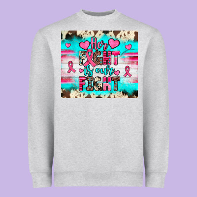 Her Fight Is Our Fight Heavyweight Sweatshirt Designed By Jahusdesignshop