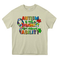 Mossy autism is not a disability its a different ability Heavy Core Tee - Zillion Design Studio