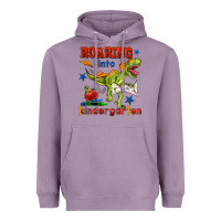 Lavender roaring into kindergarten Heavyweight Hoodie - BundleAndBundleShop