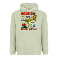 Roaring Into Kindergarten Heavyweight Hoodie | Teevron