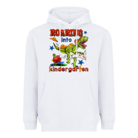White roaring into kindergarten Heavyweight Hoodie - BundleAndBundleShop