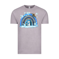 Vintage Zinc winter   rainbow and snowman Vintage Tee - AdoDesignShop