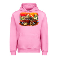 Fuchsia Pink mexican cinco de mayo truck Urban Hoodie - CowGirlArtShop