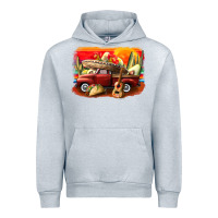 Heather Grey mexican cinco de mayo truck Urban Hoodie - CowGirlArtShop