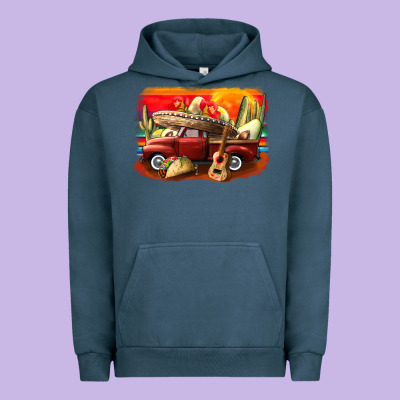 Mexican Cinco De Mayo Truck Urban Hoodie Designed By Cowgirlartshop