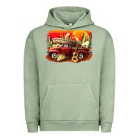 Pigment Oil Green mexican cinco de mayo truck Urban Hoodie - CowGirlArtShop