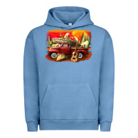 Pigment Pebble Blue mexican cinco de mayo truck Urban Hoodie - CowGirlArtShop