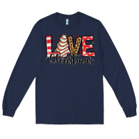 Navy love christmas tree cake Long Sleeve Tee - Jasminsmagicworld